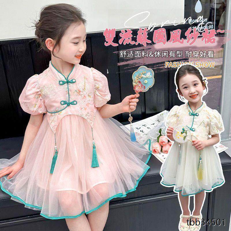 新款儿童公主裙女孩网纱蓬蓬韩版洋气裙子女童连衣裙夏季