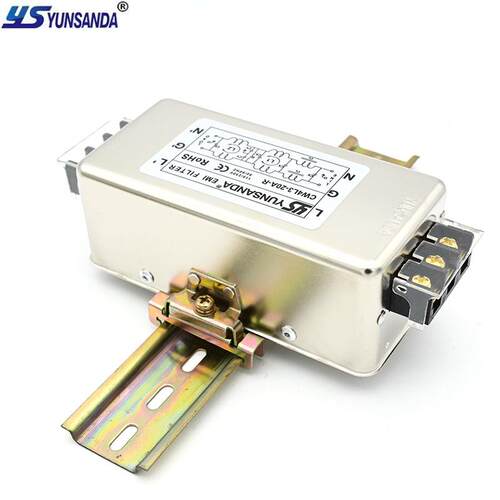 CW4L3-30A-S(003)单相三级交流电源滤波器220v高性能EMI过滤谐波