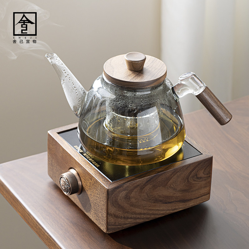 煮茶壶玻璃电陶炉煮茶器烧水单壶加厚耐高温家用花茶壶烧水泡茶器