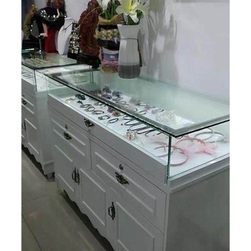 饰品柜玉器精品展示柜台岛展示柜珠宝陈列柜柜中玻璃欧式展柜简约