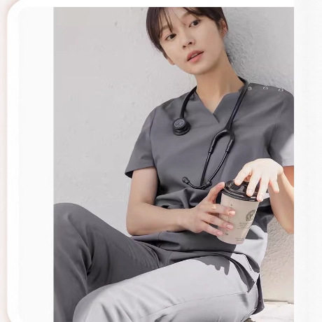 2026新款韩版高档医美制服白大褂女牙科口腔门诊工作服美容师