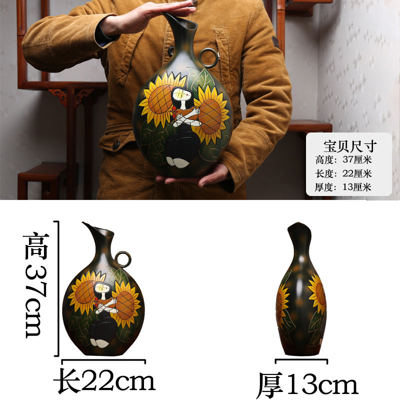 北欧陶瓷酒柜装饰品摆件餐厅餐馆家庭博古架隔断室内轻奢家居饰品