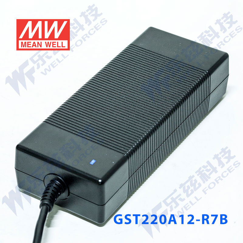 明纬12V电源220WGST220A12-R7B适配器3认证工业插节能15A环球
