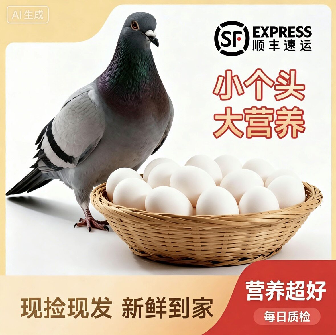 【顺丰鸽子蛋】我老家农家散养鸽子蛋五谷喂养孕妇宝宝营养白鸽蛋