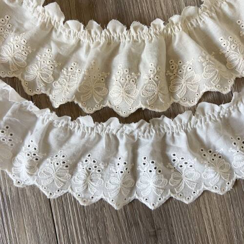 纯棉棉布蕾丝服装辅料花边装饰下摆布料蕾丝花边衣服