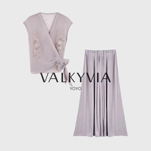 【Valkyvia/悠悠奢品】夏季轻奢设计师女装百搭气质套装TH6025