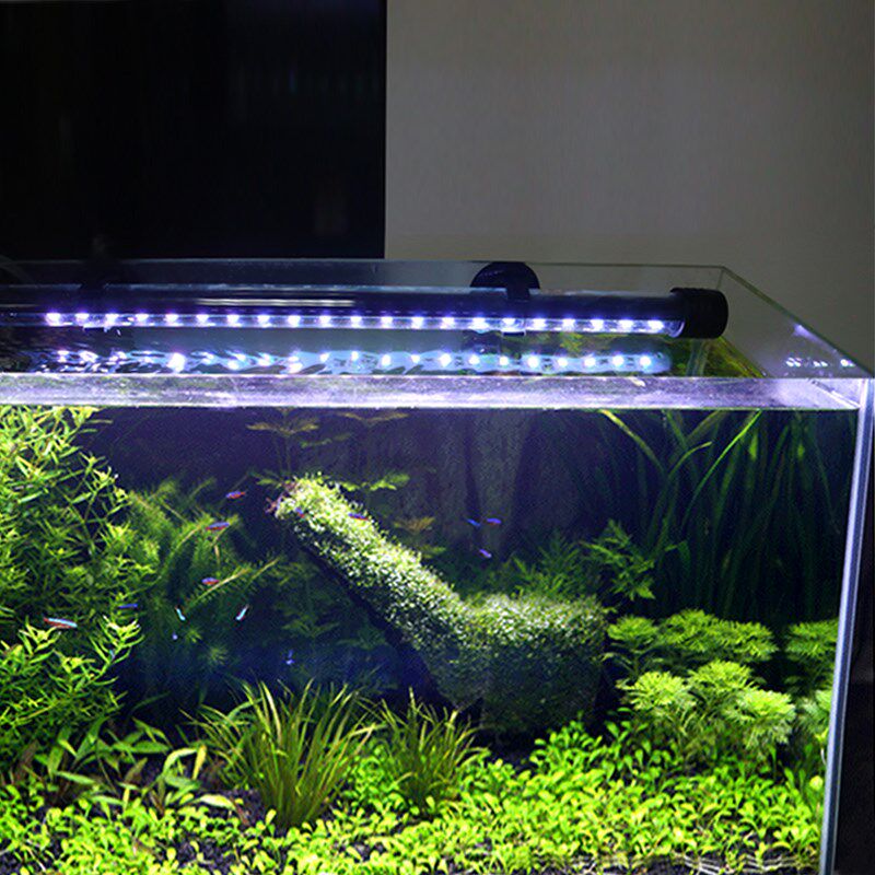 森森鱼缸龙鱼灯管潜水灯防水变色LED水草灯七彩照明水族箱装饰灯