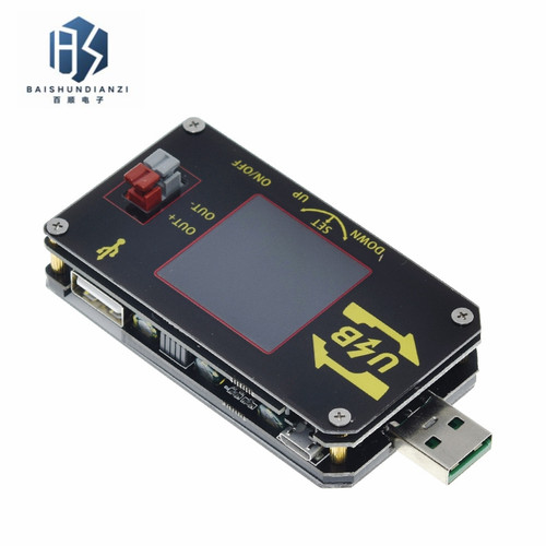 数控USB彩屏电源升降压模块恒压恒流5V转9V12V24VUSB升压线XY-UDP
