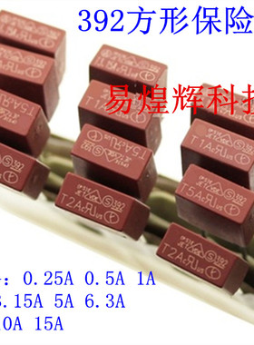 392方形保险丝 250V保险管 慢断 T 1A 2A 3.15A 4A 5A 6.3A 8.5*4