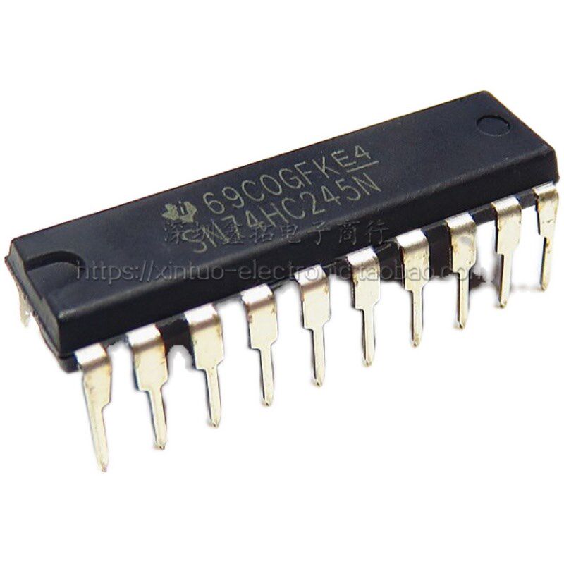 全新进口原装 SN74HC245N 74HC245 直插DIP-20 总线收发器IC