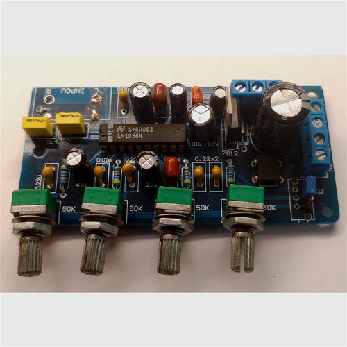 LM1036n发烧音调板空板/散件 12V交直流供电DIY立体声特价