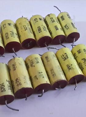美国 西电 HAW570LR系 0.115UF400V 代104K 红头锡膜无极电容