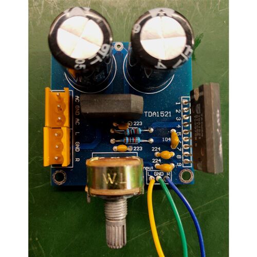 双声道立体声2.0 TDA1521功放板纯后级功放PCB空板印刷线路板