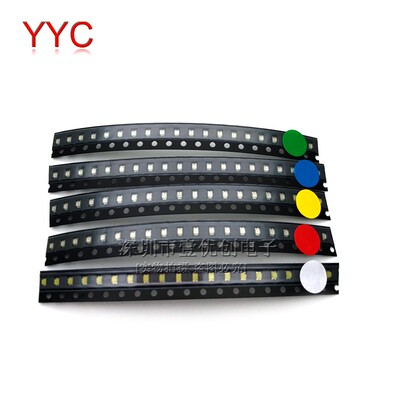 0402 0603 0805 1206  红蓝黄翠绿橙白灯色 LED 贴片LED灯