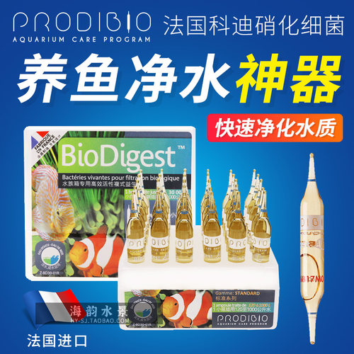 科迪淡海水硝化细菌水质稳定剂鱼缸净水剂水族有益菌消化细菌养鱼