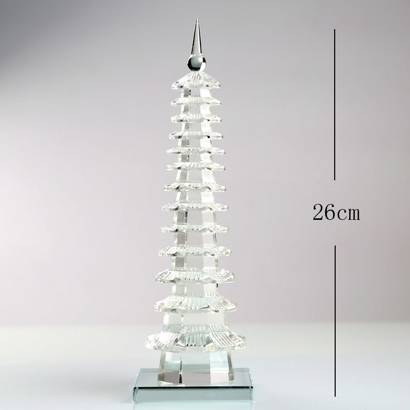 文昌塔水晶13层包邮7层9层11层儿童房摆放客厅玄关办公室书桌摆件