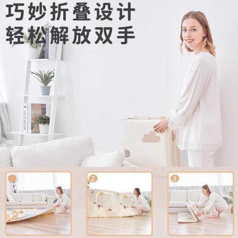 英国厅baby宝宝爬行垫加厚婴儿客爬X爬垫叠折无毒1121无味PE泡沬