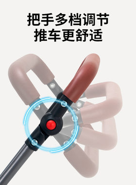 宠物推车可折叠猫咪手推车小狗车篮子可分离推把高度可调节可携式
