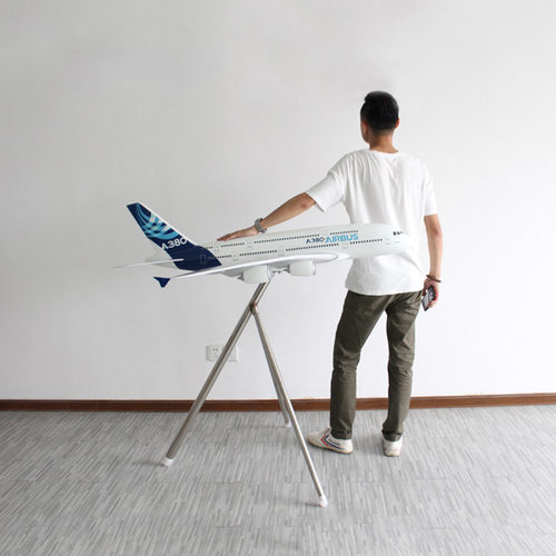 1:60空客a380原型机120cm 大尺寸落地摆设可吊装悬挂喷涂宣传广告