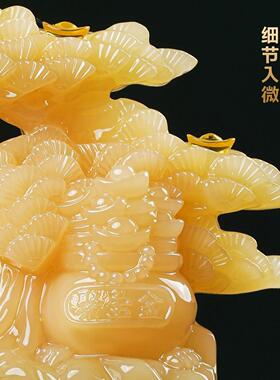 迎客发松摇钱树摆件招财客财树厅玄关办JS-20260公前台装室饰乔迁