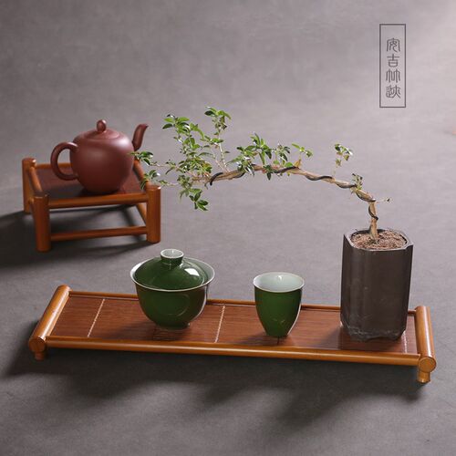 席面茶杯架茶具茶器收纳摆放架壶托盘盆栽花器底座茶桌小型置物架