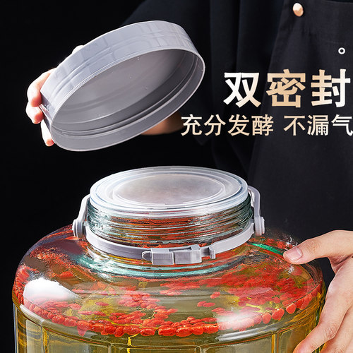 泡菜坛子玻璃密封罐腌菜缸泡酒专用瓶豇豆瓜豆瓶腌鸭鸡蛋糖蒜罐子