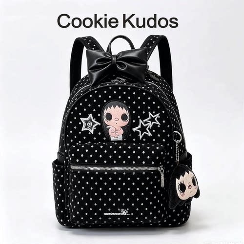 CookieKudos波点大容量双肩包