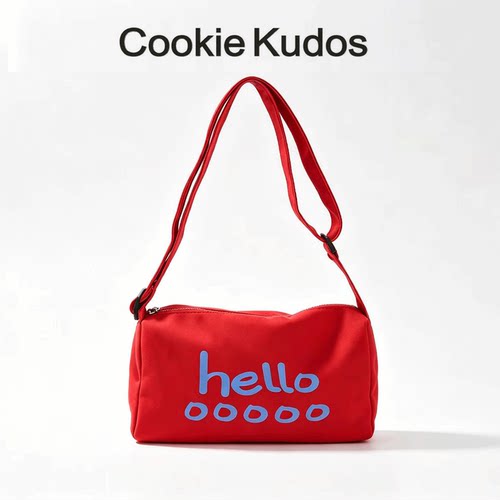 CookieKudos大容量帆布斜挎包