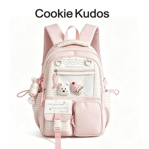 CookieKudos透明波点双肩包