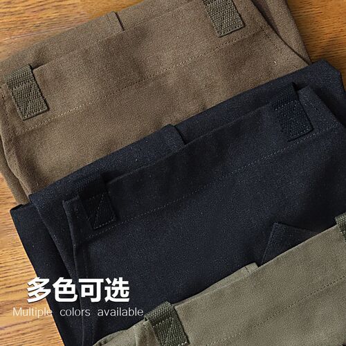 车间干活围裙男士耐磨厚帆布工装定制印字维修工电工专用背带围腰