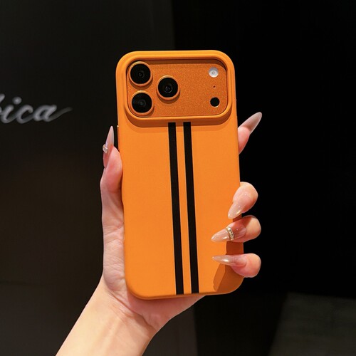 星宇橙适用苹果17romax手机壳岩砂肤感内置磁吸充电iPhone17全包