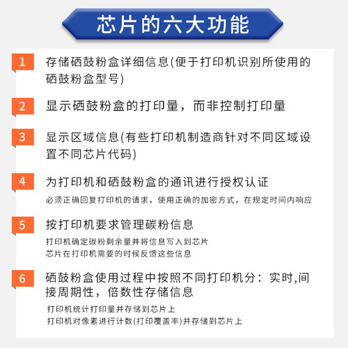 适用奔图PB110硒鼓芯片P1000 P1050 P2000 P2050 M5000 M6005芯片