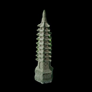 水族鱼缸造景景观小石亭摆件园艺假山花卉盆景文昌塔小亭子装饰品
