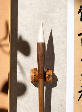 梅林笔庄毛笔书法专用篆隶曹全碑初学者狼羊兼毫中号中楷入门套装