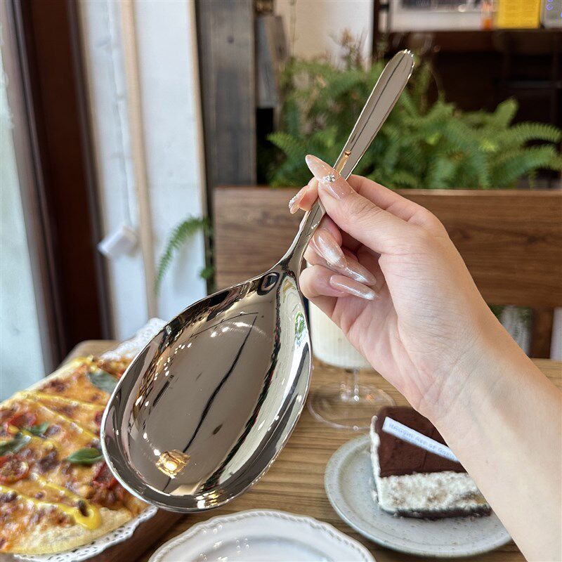 【星级酒店自留款】316不锈钢分餐勺子公勺公用勺西餐勺分菜盛汤