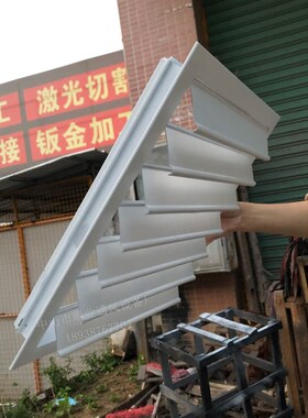 自垂百叶风口百叶窗铝合金轴流风机百叶防雨百叶排风口送风口定做