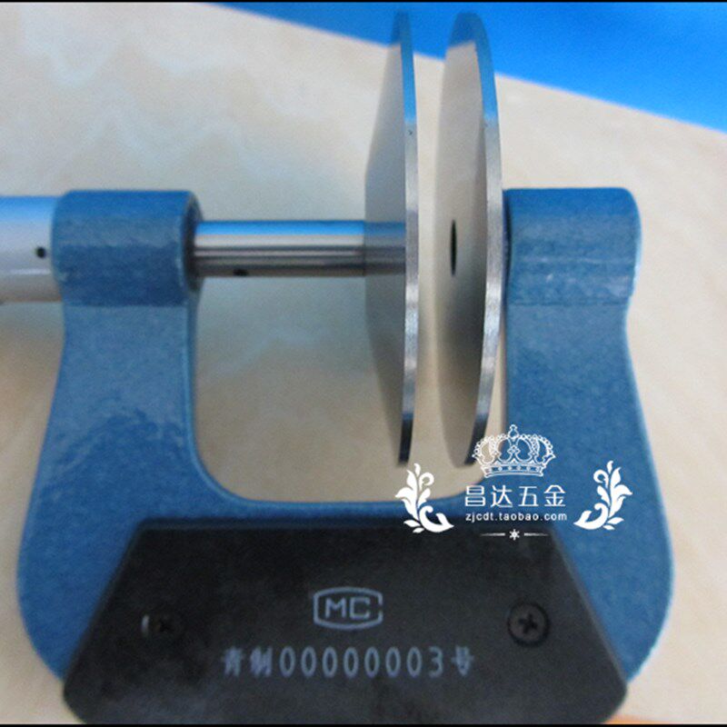 青海青量大盘头公法线外径千分尺 测纸厚透明薄片工具 0-25mm0.01
