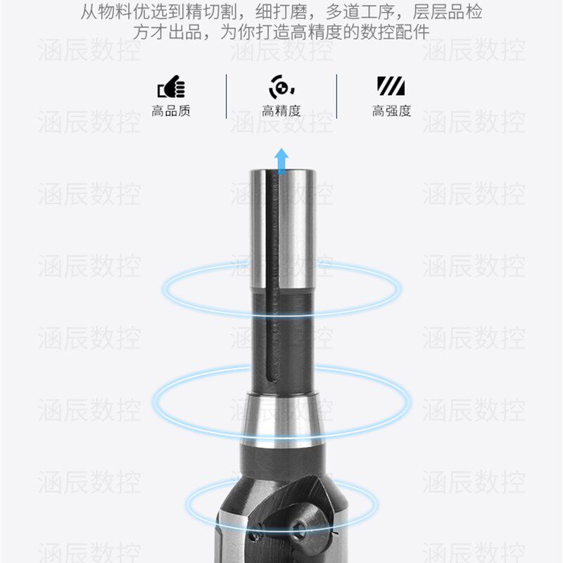 可转位三角立铣刀莫氏号3号 4号 R8柄三角刀片锥柄倒角刀铣刀盘
