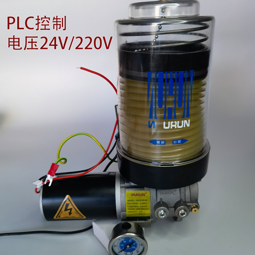 全自动电动黄油泵24v桁架机械手润滑油泵 220v冲床油脂润滑泵自动