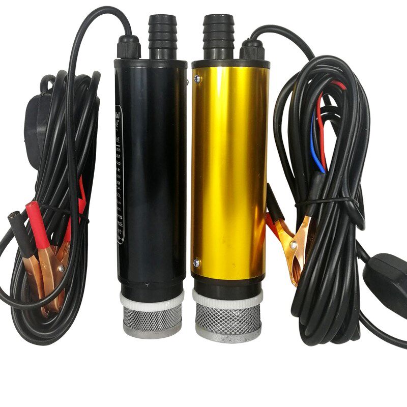 电动抽油泵12v24伏通用小型接电瓶抽水泵家用抽油神器机自吸加油