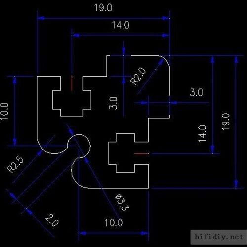 制作DIY非常方便的机箱标准铝型材3号角件(量大可代加工和黑化)