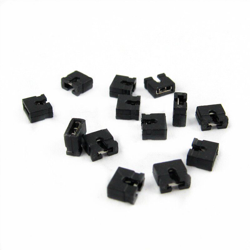 跳线帽 间距 2.54MM 2.0 1.27MM 短路块 短路帽 排针连接帽1000个