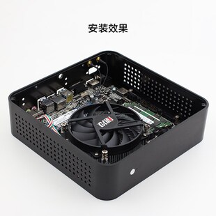 超薄一体机1U 工控机散热器1151 1200CPU风扇HTPC PWM温控静音OPS
