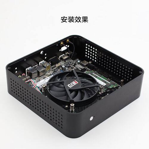超薄一体机1U 工控机散热器1151 1200CPU风扇HTPC PWM温控静音OPS
