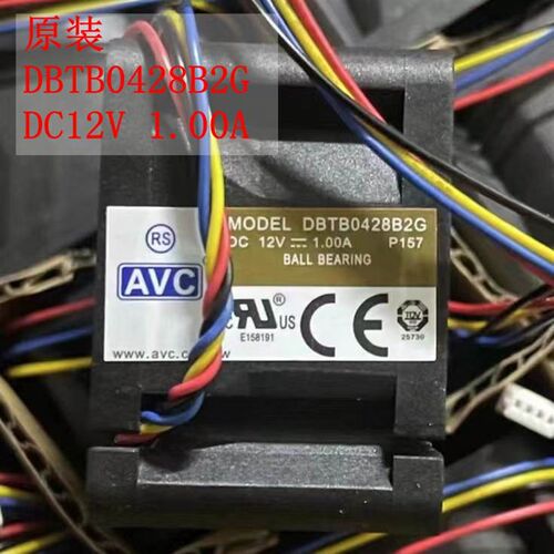 全新AVC 4028 4CM 12V 1.00A DBTB0428B2G 超大风量服务器4线风扇
