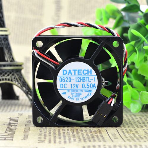 DATECH 0620-12HBTL-1 12V 0.50A 6CM6020温控服务器风扇CPU风扇