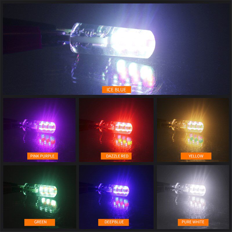 新款T10七彩遥控示宽灯 RGB COB示宽灯 t10七彩爆闪灯汽车行车灯