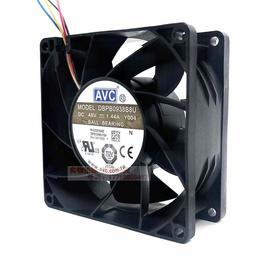 AVC DBPB0938B8U 9038 48v 1.44A 9CM 四线 暴力 服务器散热风扇