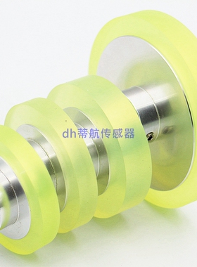 传送带计米轮编码器专用支架同步轮喷码机支架防打滑金属滚轮