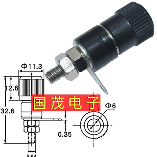 JS-910B接线柱 接线柱JS919接线端子4mm香蕉插座红黑黄蓝绿包邮